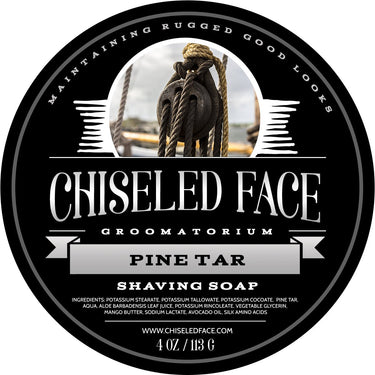 Pine Tar - Shaving Soap - Chiseled Face